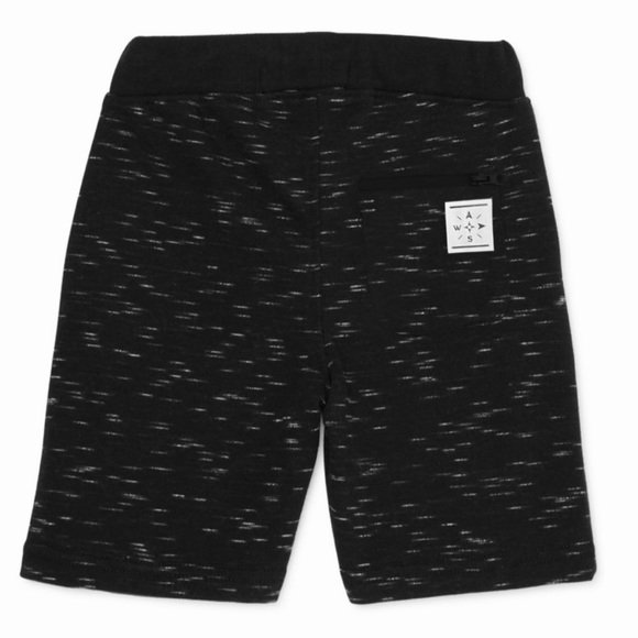 WAYSIDE • Space Black Zip Pocket Shorts - Picture 2 of 4